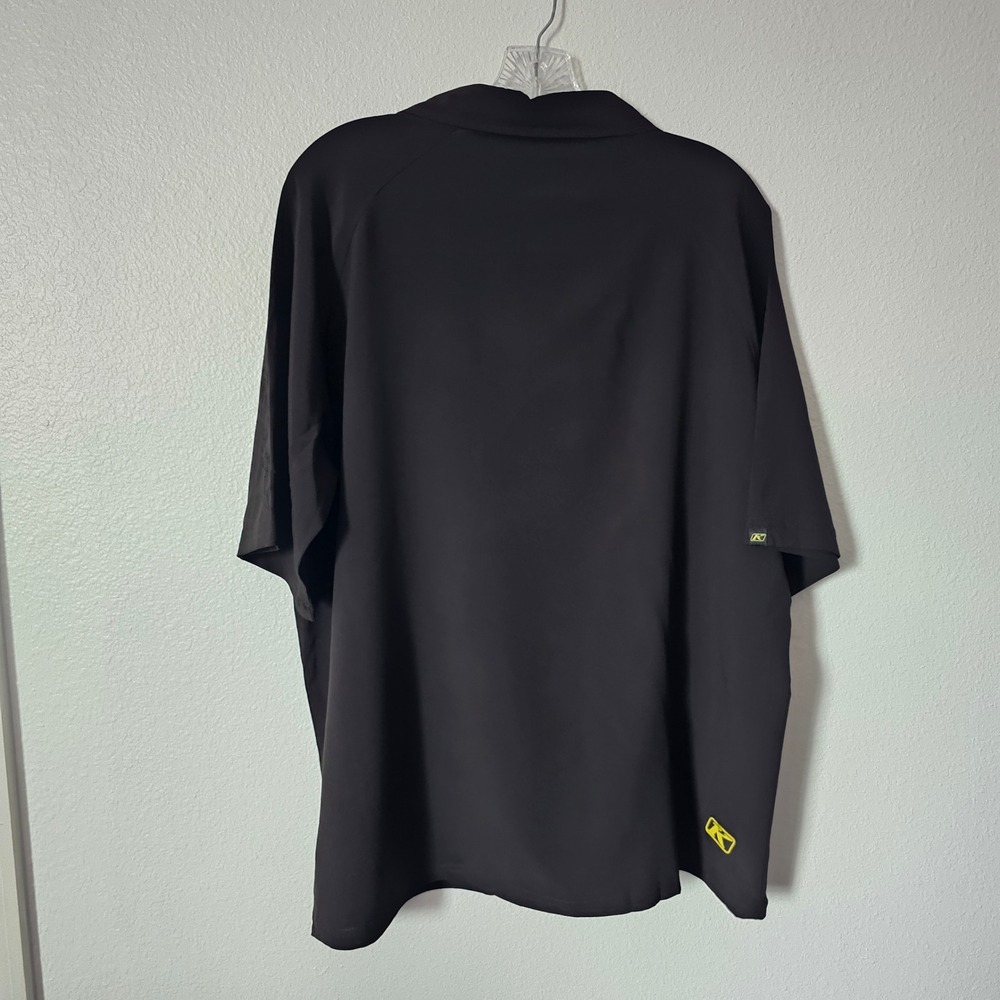 Klim Technical Riding Gear Mens XL Black Short Sleeve Button Down Shirt Paddock - Picture 5 of 7
